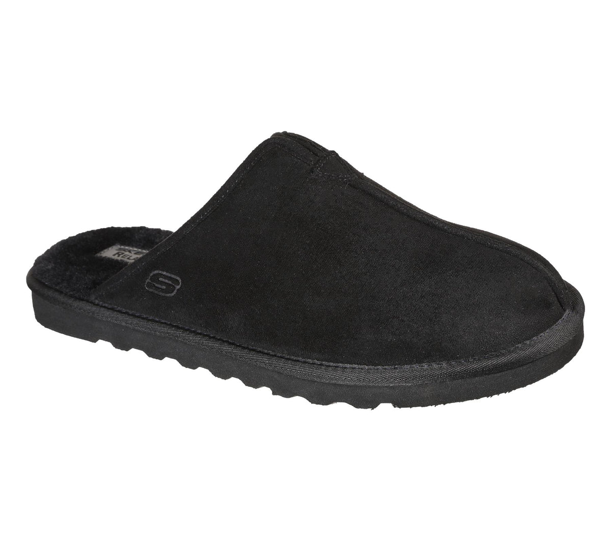 SKECHERS Men's Renten-Palco Slip-on Backless Casual Comfort Slippers in Black Size UK6 to UK13 - 11 / Black