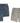 ESPIONAGE PURE COTTON RIPSTOP MID LENGTH CARGO SHORTS (034) 2XL TO 8XL, NAVY AND STONE