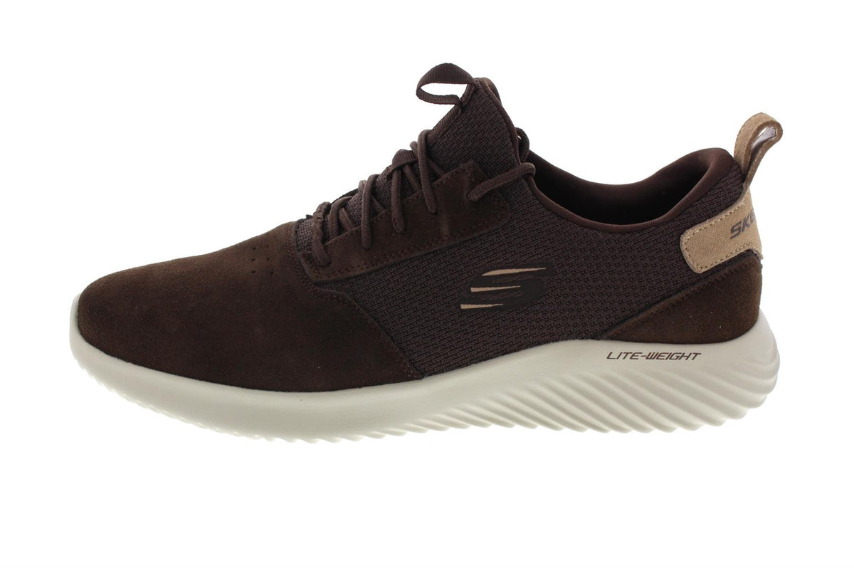 SKECHERS Men's Bounder-Skich Comfort Training And Walking Sneakers in Brown - UK 11.5 / Brown