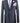 VOEUT Men's Big Size Classic Fit Suit Jacket in Tonic Blue Size 48 to 64