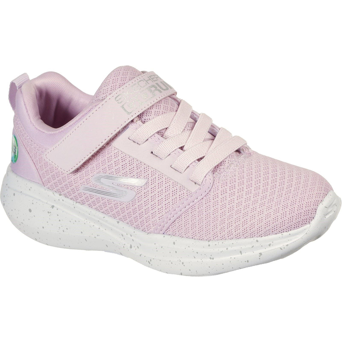 Skechers (GAR302491L) Childrens Sports Go Run Fast Earthy Gal Shoes in UK 1.5 to 13.5 - 13.5 / Light Pink