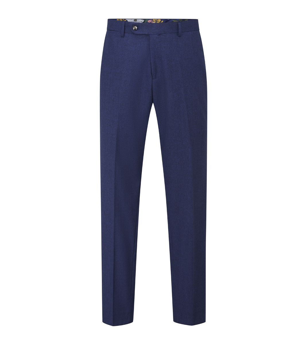 Skopes Jodrell Suit Tailored Fit Trousers For Men in Navy Blue Marl Tweed Effect, 30W to 58W - 48L / Navy