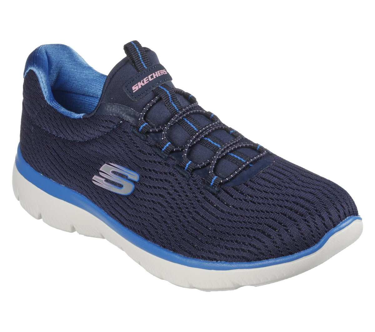 Skechers (149538) Women SUMMITS-NEXT WAVE Sneaker Shoes in Size UK4 to UK8 - 7 / Navy Blue