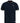 D555 Men's OTIS-High/Low Knitted Polo With 2 Colour Tipping Ribbed Collar in Navy, 3XL to 6XL