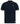 D555 Men's OTIS-High/Low Knitted Polo With 2 Colour Tipping Ribbed Collar in Navy, 3XL to 6XL