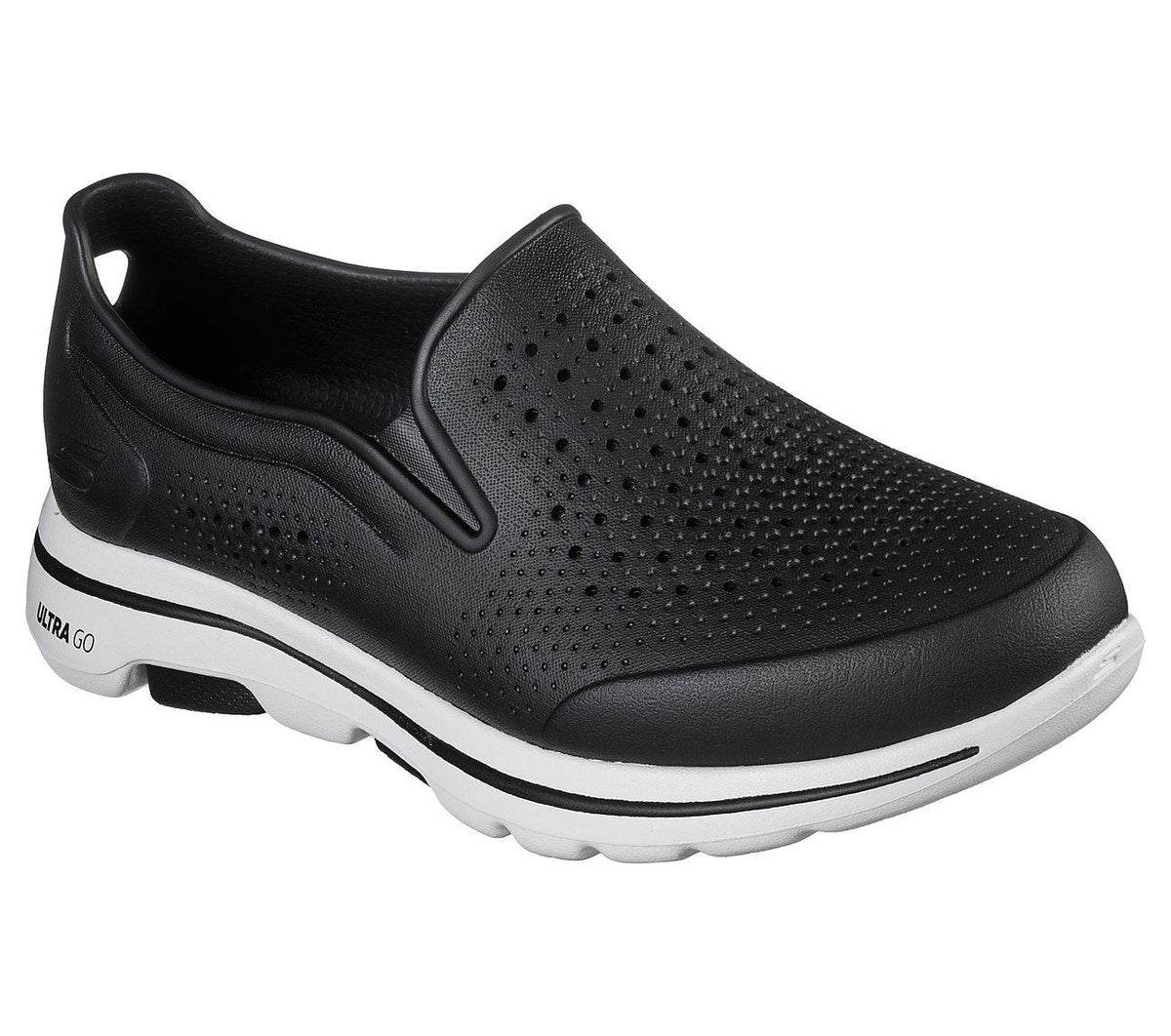 SKECHERS Men's GOwalk 5 - Easy Going Casual shoes in Black/White - 6 / Black