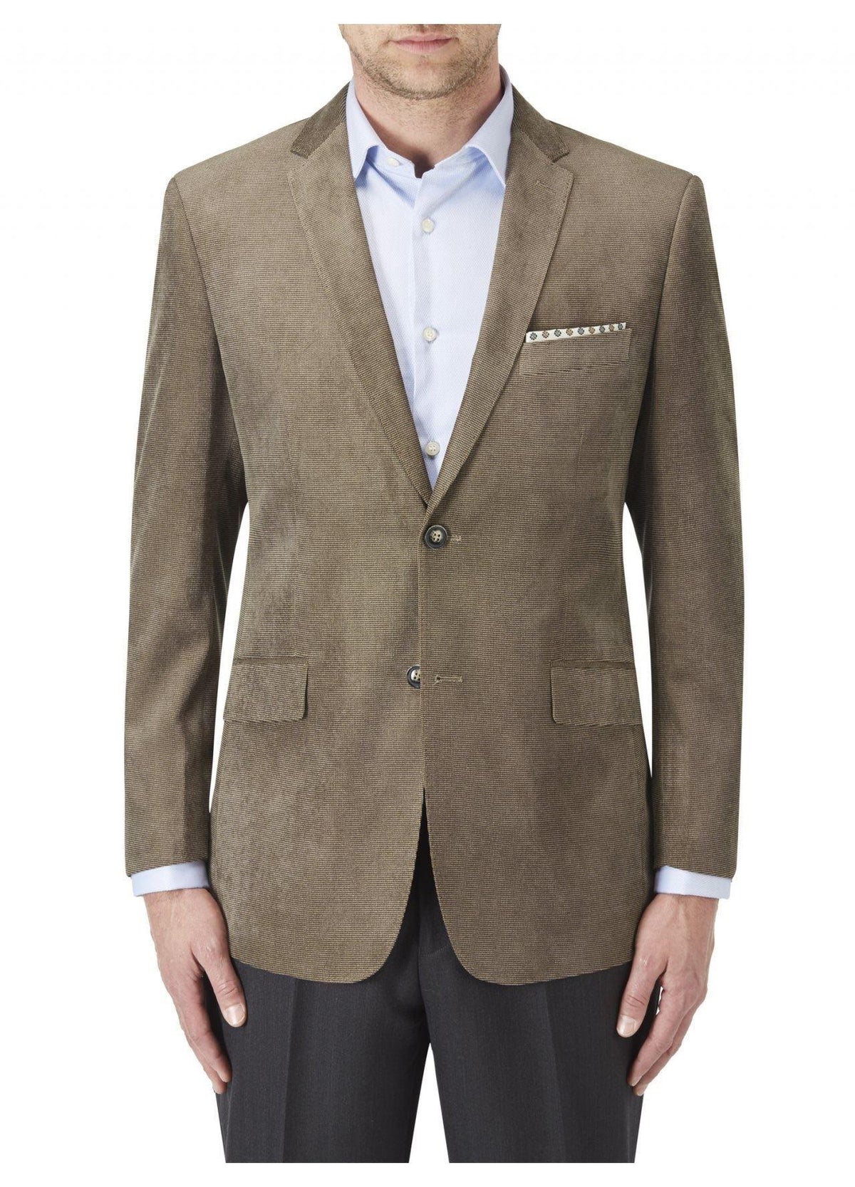SKOPES Extra Tall Length Soft Touch Tailored Sports Jacket in Coffee Color in Chest Size 44 to 54 Inches - 50XL / Coffee