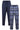 KAM Men's Big Size Twin Pack Check and Plain Lounge Pants (KBS872) XXL-8XL, Navy