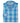 Double Two Life Style Men's Pure Cotton Short Sleeve Blue Window Check Shirt (1037A) 2XL-5XL