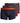 Jack & Jones Plus Size Men's 3 Pack Assorted Trunks in Burgundy Size US1L-US4XL