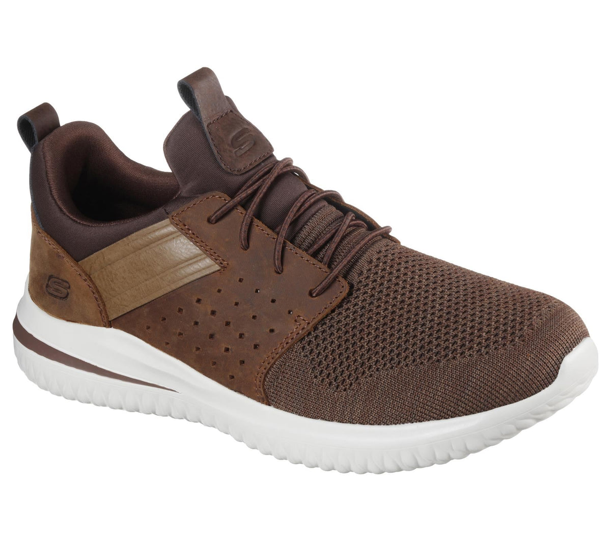 SKECHERS (210238) Mens DELSON 3.0-CICADA Sneaker Shoes in Sizes UK 7 to UK 13 - 13 / Brown