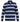 D555 Men's MARSHALL-Long Sleeve Rugby Style Striped Polo Shirt in Navy/White/Grey Stripe, 3XL to 6XL