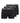 Jack & Jones Plus Size Men's 3 Pack Basic Trunks in Black Size US1L-US4XL