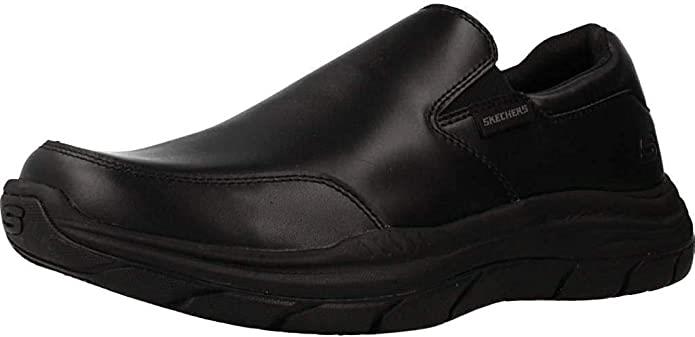 SKECHERS Men's Relaxed Fit Expected 2.0 Slip On Casual Dress Comfort Loafer Moc in Brown - UK 6.5 / Brown