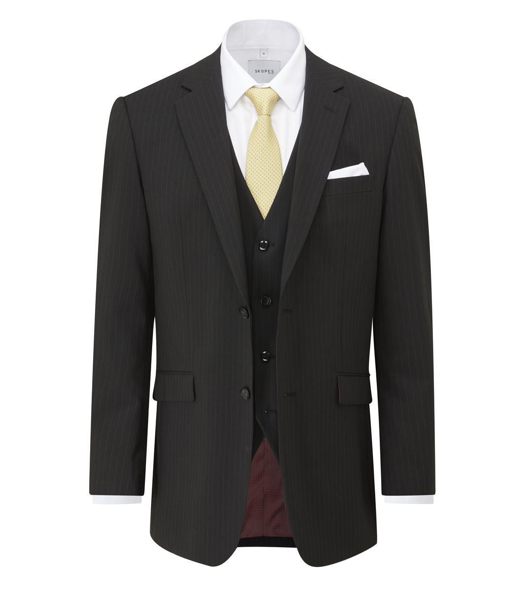 Skopes Darwin Suit Jacket For Men's in Black Stripe, 34S to 72L - 66S / Black