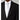 Scott Masonic Herringbone Wool Tailcoat For Men in Black, 34S-60R