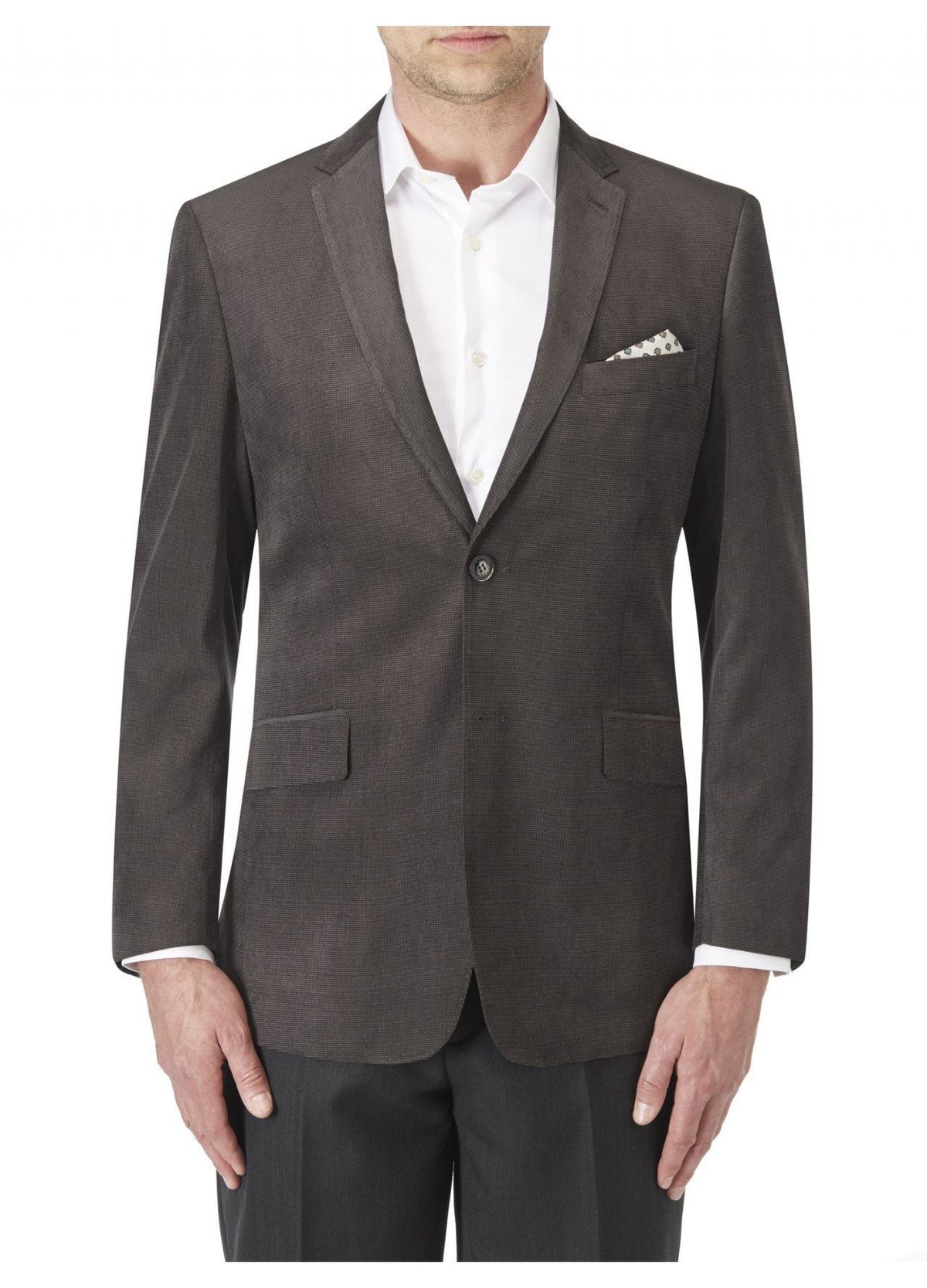 SKOPES Extra Tall Length Soft Touch Tailored Sports Jacket in Smoke Color in Chest Size 44 to 54 Inches - 50XL / Smoke
