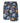 Espionage (SW091) Men's Plus Size Hibiscus Print Watershort in Navy/Multi 2XL to 8XL