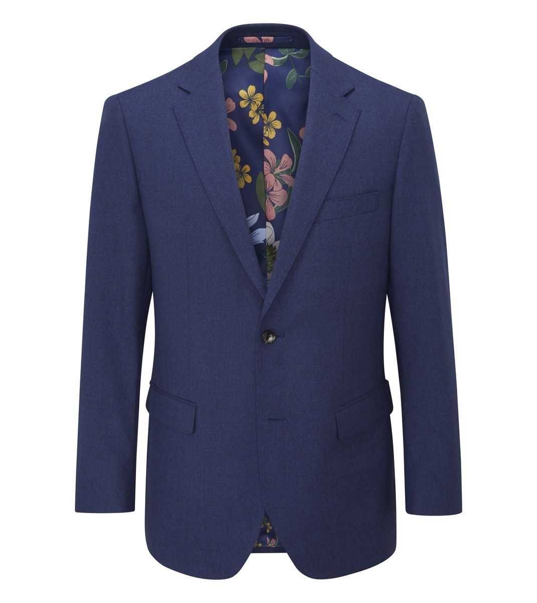 Skopes Jodrell Suit Tailored Fit Jacket For Men in Navy Blue Marl Tweed Effect, 36S to 62L - 44S / Navy
